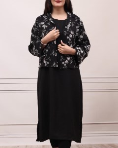 ست دو تیکه (سارافون شانتون + کت کوتاه سوزنی)