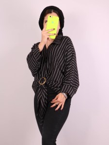 شومیز نخی راه راه (پایین حلقه)