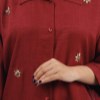 زرشکی-شومیز مانتو بابوس نگینی