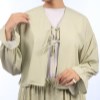 طرح شکوفه سبز-ست شومیز+دامن چین دار