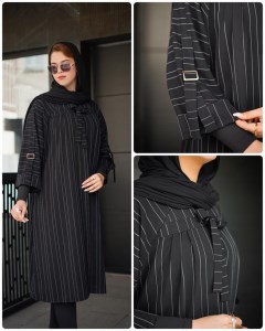 مانتو زنانه بلند دیپلمات (آستین کمربندی)