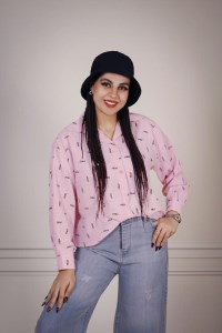 شومیز پشت بلند اطلس میو